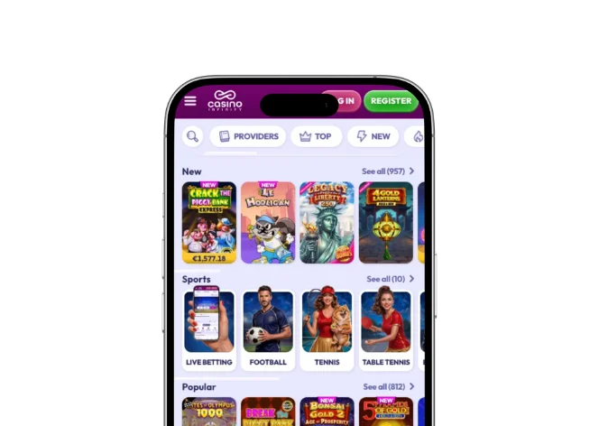Infinity Casino app